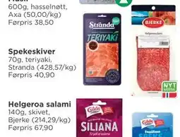 Meny Helgeroa salami, NOK 30 tilbud
