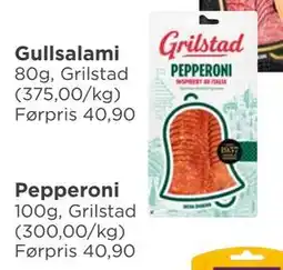 Meny Pepperoni, NOK 30 tilbud