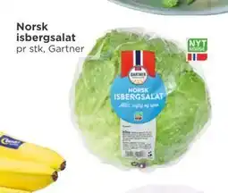 Meny Norsk isbergsalat, NOK 20 tilbud