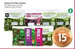 Meny Grønn & Frisk salater, NOK 15 tilbud
