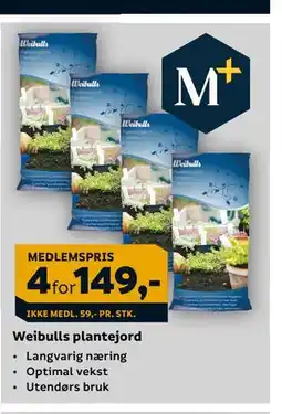 Megaflis Weibulls plantejord, NOK 59 tilbud
