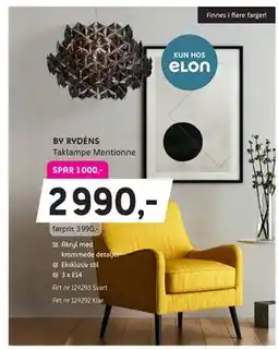 ELON BY RYDÉNS Taklampe Mentionne, NOK 2990 tilbud