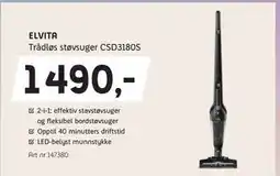 ELON ELVITA Trådløs støvsuger CSD3180S, NOK 1490 tilbud