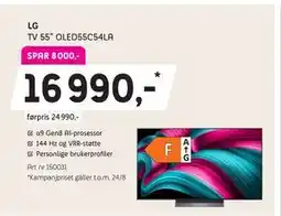 ELON LG TV 55” OLED55C54LA, NOK 16990 tilbud