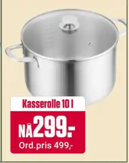 Europris Kasserolle 10 l, NOK 299 tilbud
