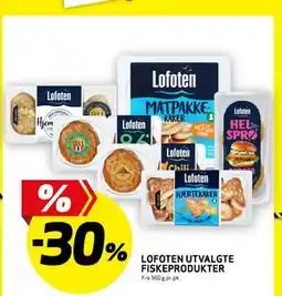 Bunnpris LOFOTEN UTVALGTE FISKEPRODUKTER tilbud