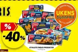Bunnpris UTVALGTE FINDUS-PRODUKTER tilbud