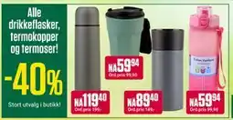 Europris Alle drikkeflasker, termokopper og termoser! tilbud