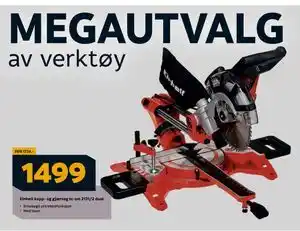 Megaflis Einhell kapp- og gjærsag tc-sm 2131/2 dual, NOK 1499 tilbud