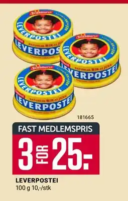 Europris LEVERPOSTEI, Medlemspris tilbud