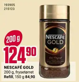 Europris NESCAFÉ GOLD, NOK 124.9 tilbud