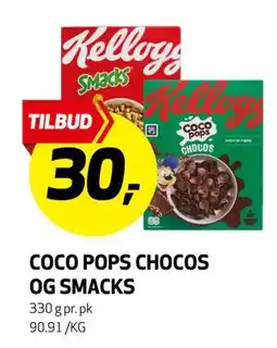 Bunnpris COCO POPS CHOCOS OG SMACKS, NOK 30 tilbud