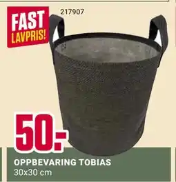 Europris OPPBEVARING TOBIAS, NOK 50 tilbud