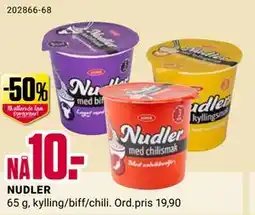 Europris NUDLER, NOK 10 tilbud