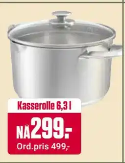Europris Kasserolle 6,3 l, NOK 299 tilbud