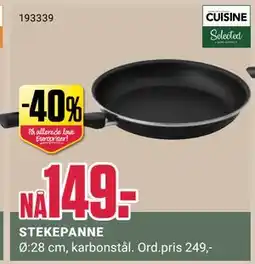 Europris STEKEPANNE, NOK 149 tilbud