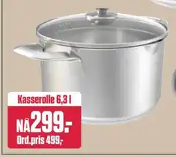 Europris Kasserolle 6,3 l, NOK 299 tilbud