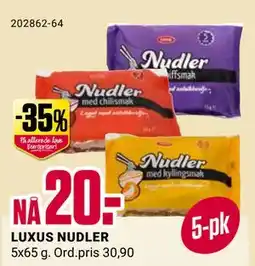 Europris LUXUS NUDLER, NOK 20 tilbud