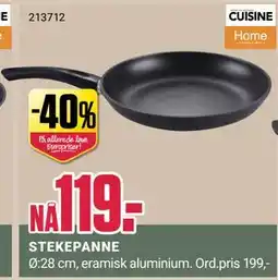 Europris STEKEPANNE, NOK 119 tilbud