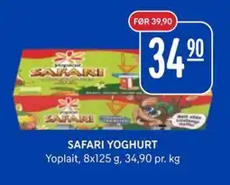Rema 1000 SAFARI YOGHURT, NOK 34.9 tilbud