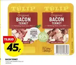 Bunnpris BACON TERNET, NOK 45 tilbud