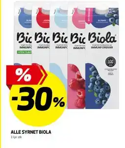Bunnpris ALLE SYRNET BIOLA tilbud