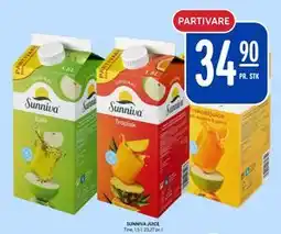 Rema 1000 SUNNIVA JUICE, NOK 34.9 tilbud