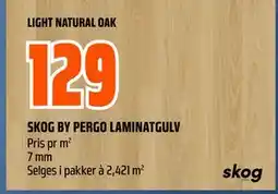 Obs Bygg SKOG BY PERGO LAMINATGULV, NOK 129 tilbud
