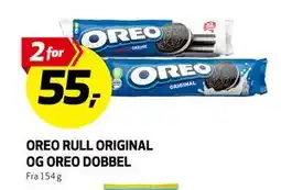 Bunnpris OREO RULL ORIGINAL OG OREO DOBBEL, NOK 55 tilbud