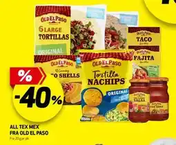 Bunnpris ALL TEX MEX FRA OLD EL PASO tilbud
