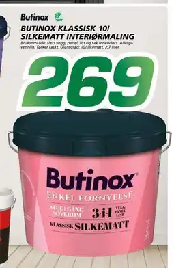 Coop Byggmix MATT INTERIØRMALING, NOK 269 tilbud