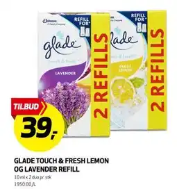 Bunnpris GLADE TOUCH & FRESH LEMON OG LAVENDER REFILL, NOK 39 tilbud