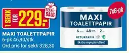 Europris MAXI TOALETTPAPIR, NOK 229 tilbud