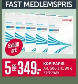 Europris KOPIPAPIR, Medlemspris tilbud