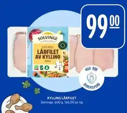 Rema 1000 KYLLING LÅRFILET, NOK 99 tilbud