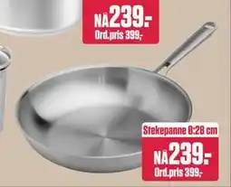 Europris Stekepanne Ø:28 cm, NOK 239 tilbud