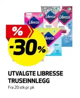 Bunnpris UTVALGTE LIBRESSE TRUSEINNLEGG tilbud