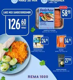 Rema 1000 Laks med sandefjorsmør, NOK 126.6 tilbud