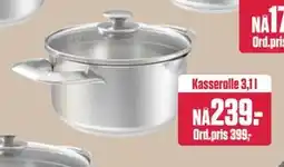 Europris Kasserolle 3,1 l, NOK 239 tilbud