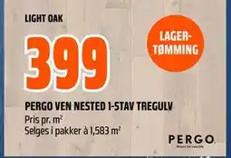 Obs Bygg PERGO VEN NESTED 1-STAV TREGULV, NOK 399 tilbud
