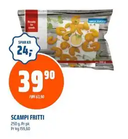 Coop Obs SCAMPI FRITTI, NOK 39.9 tilbud