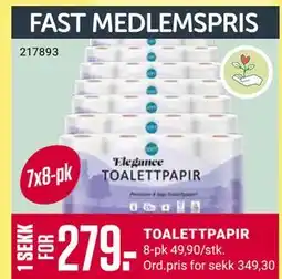 Europris TOALETTPAPIR, Medlemspris tilbud