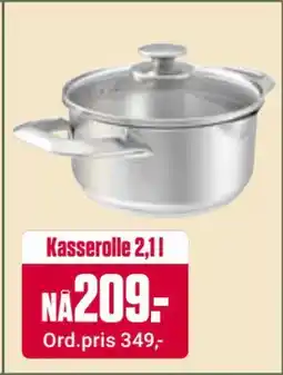 Europris Kasserolle 2,1 l, NOK 209 tilbud