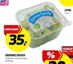 Bunnpris GRØNNE DRUER, NOK 35 tilbud
