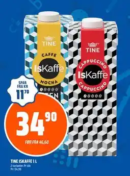 Coop Obs TINE ISKAFFE 1 L, NOK 34.9 tilbud