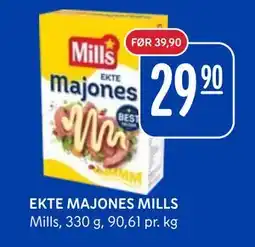 Rema 1000 EKTE MAJONES MILLS, NOK 29.9 tilbud