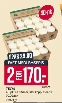 Europris TELYS, Medlemspris tilbud