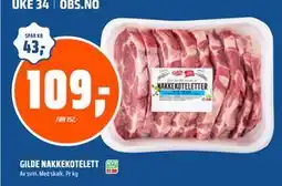 Coop Obs GILDE NAKKEKOTELETT, NOK 109 tilbud