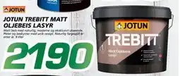 Coop Byggmix JOTUN TREBITT MATT OLJEBEIS LASYR, NOK 2190 tilbud