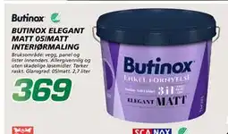 Coop Byggmix BUTINOX ELEGANT MATT 05/MATT INTERIØR MALING, NOK 369 tilbud